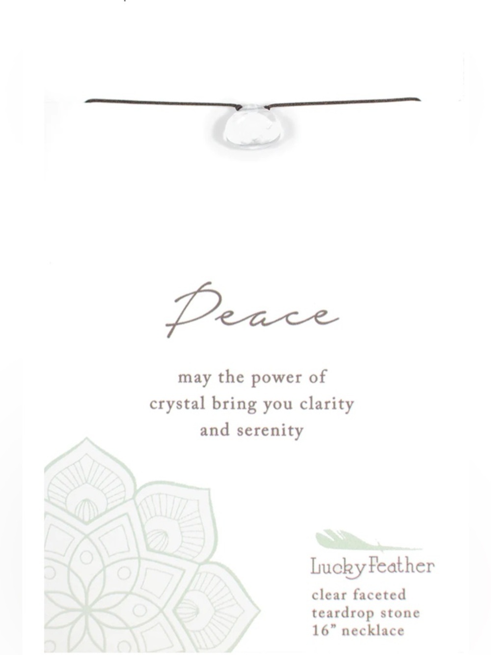 Color Power Necklace - Crystal - Hope